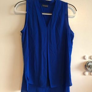 Cobalt blue flowy work tank